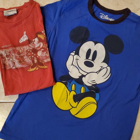 Disney Mickey Mouse tshirt & Minnie Mouse tshirt - Picture 1 of 3